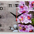 Часы настенные 2026-11 Орхидея рубин